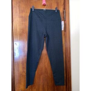 Sage Collective Leggings Green Kale High Waist Knit Workout Activewear Large NWT